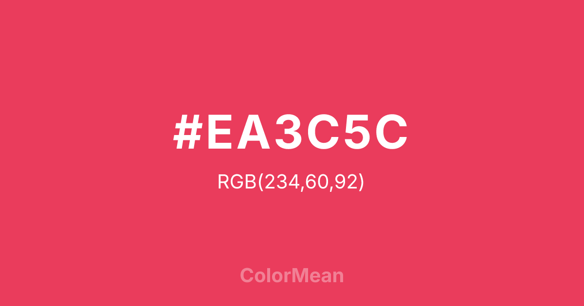 #EA3C5C color swatch
