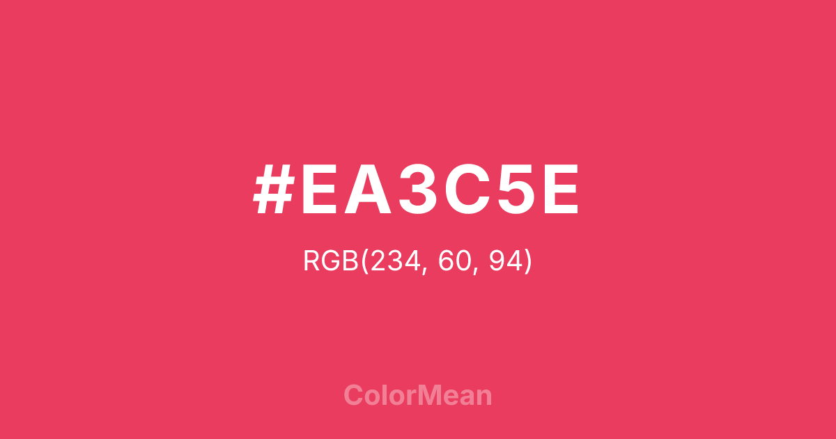 #EA3C5E color swatch