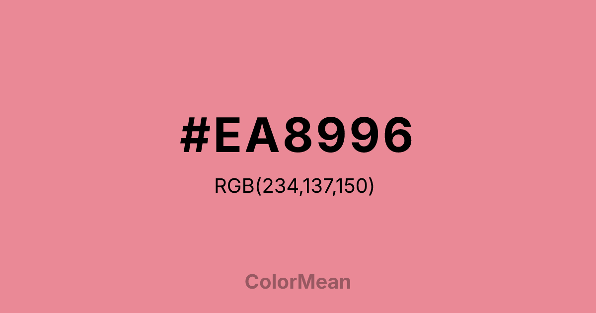 #EA8996 color swatch