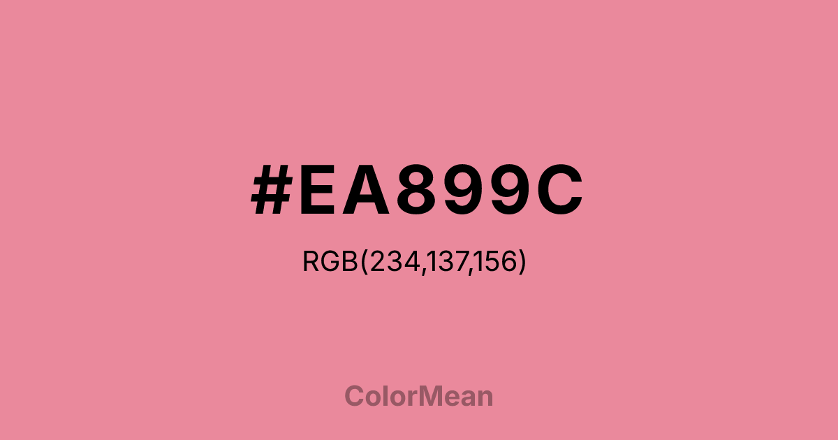 #EA899C color swatch