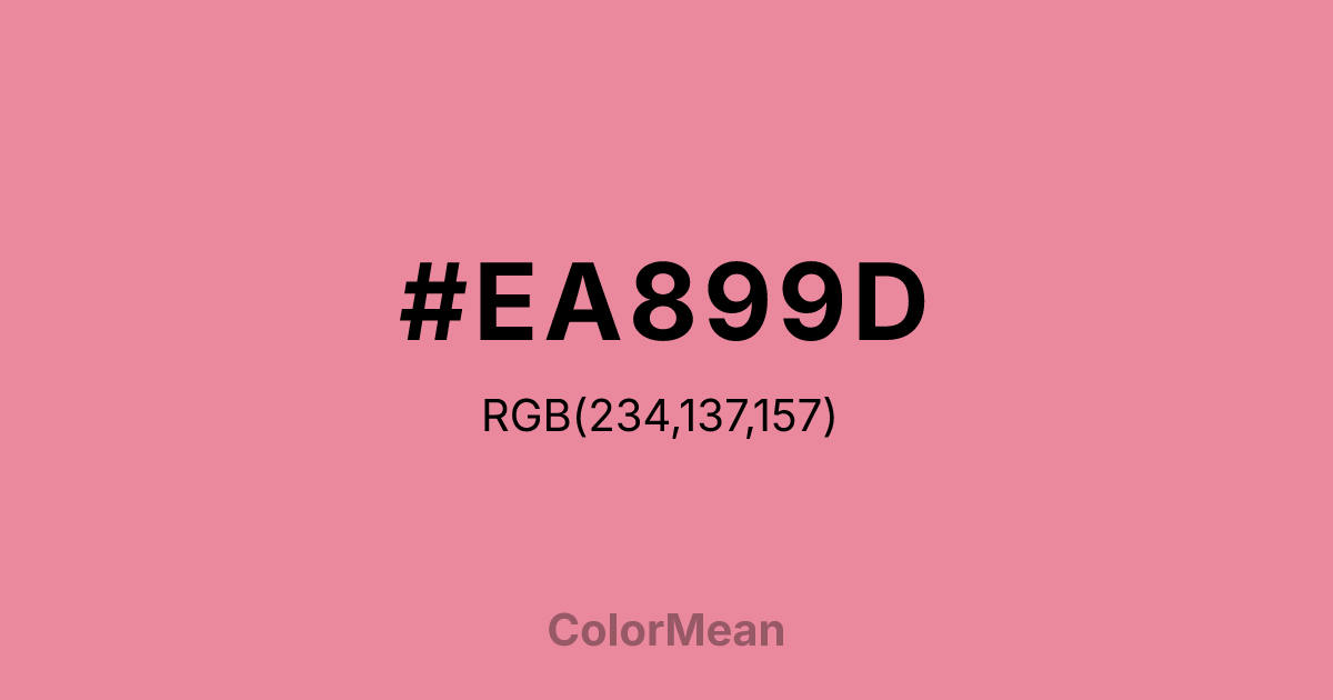 #EA899D color swatch