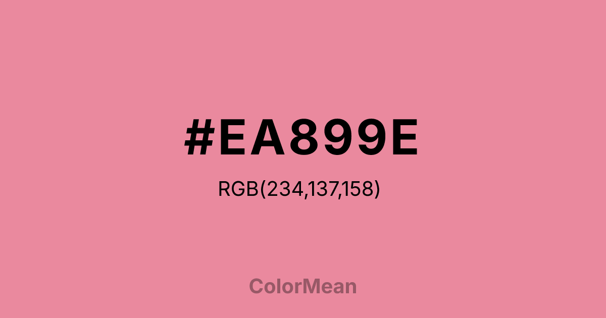 #EA899E color swatch