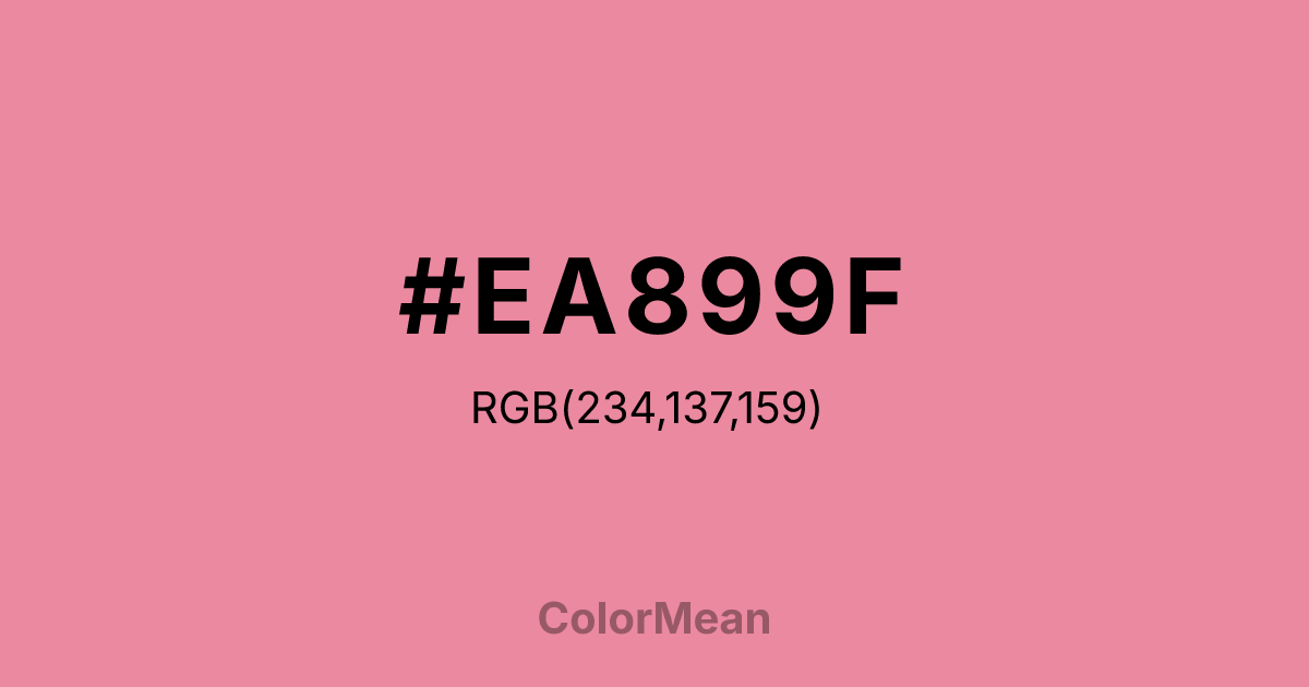 #EA899F color swatch