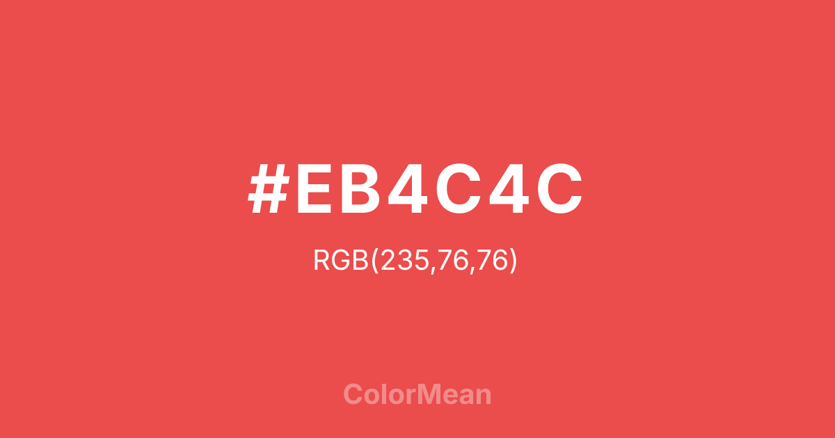 #EB4C4C color swatch