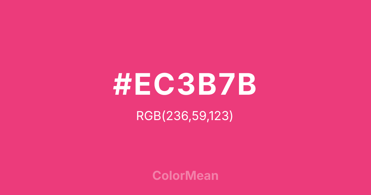 #EC3B7B color swatch