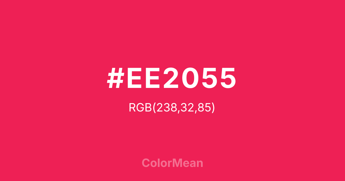 #EE2055 color swatch
