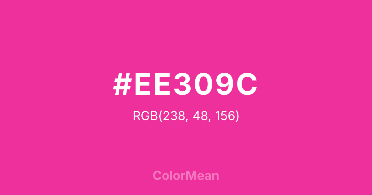 #EE309C color swatch