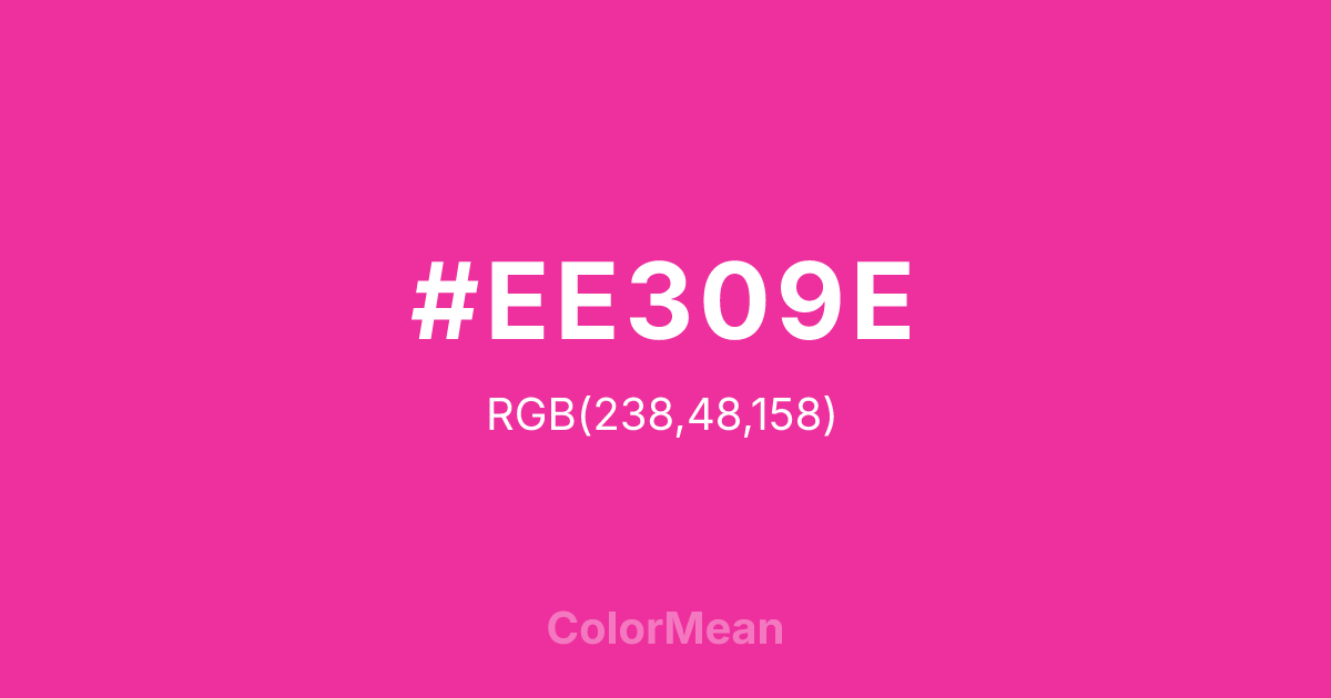 #EE309E color swatch