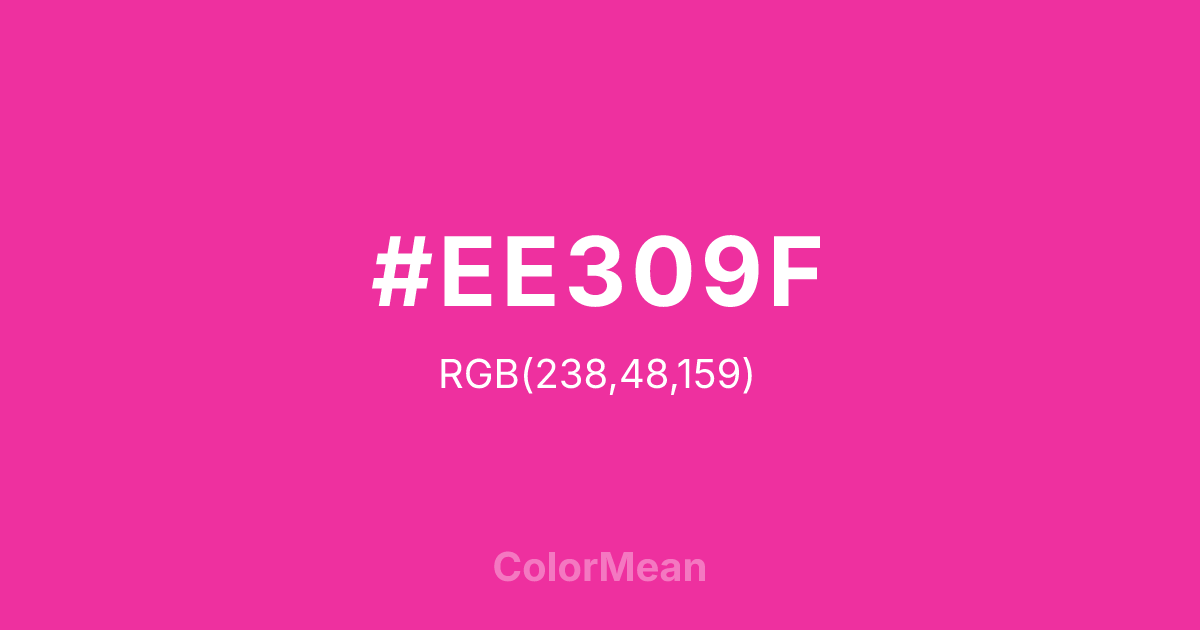 #EE309F color swatch