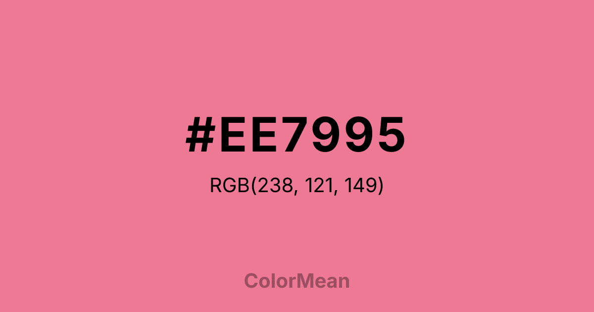 #EE7995 color swatch