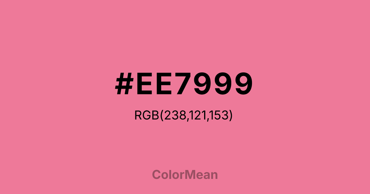 #EE7999 color swatch
