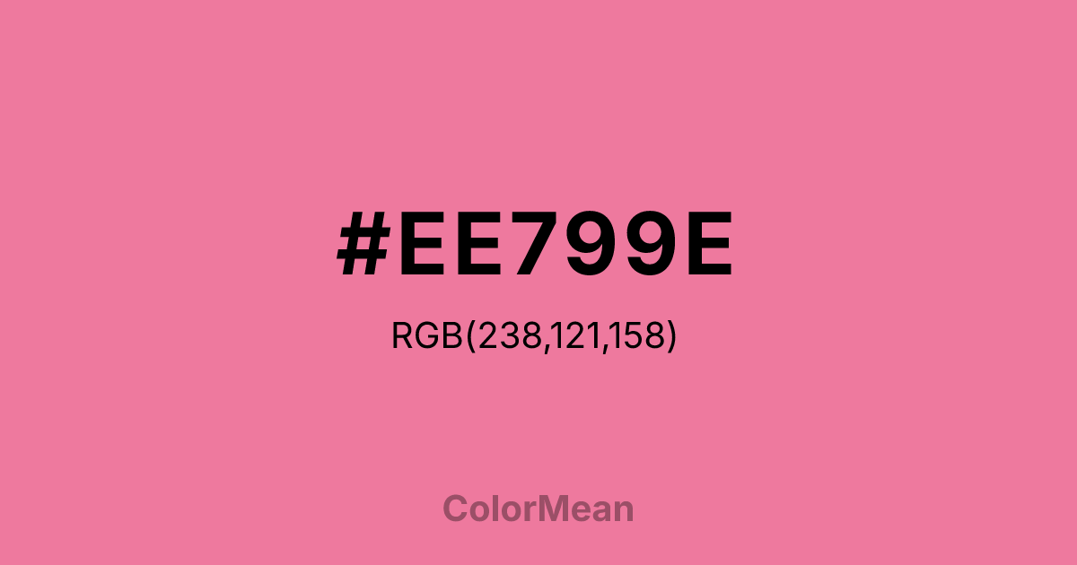 #EE799E color swatch