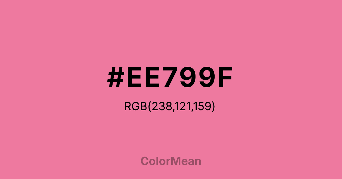 #EE799F color swatch