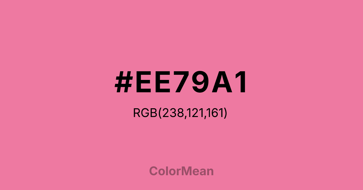 #EE79A1 color swatch