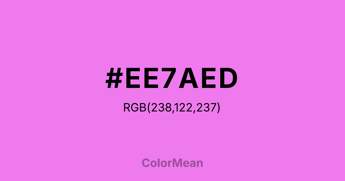 #EE7AED color swatch