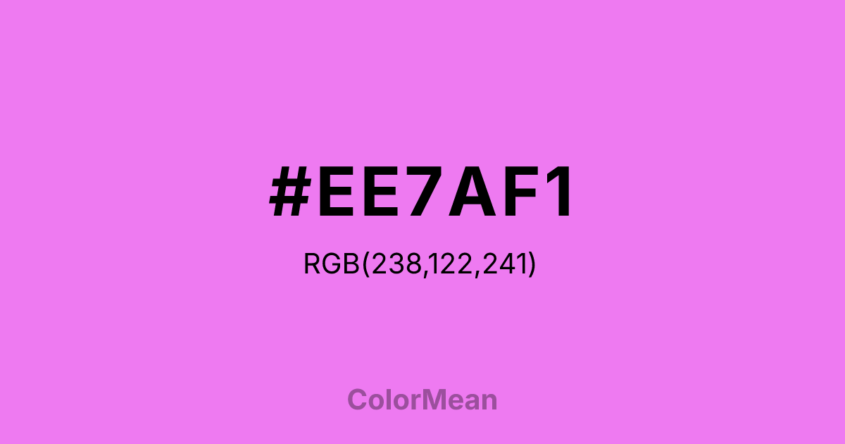 #EE7AF1 color swatch