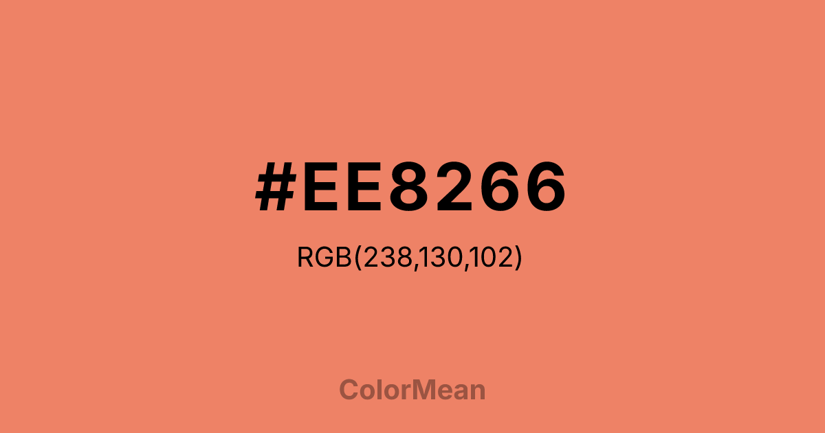 #EE8266 color swatch