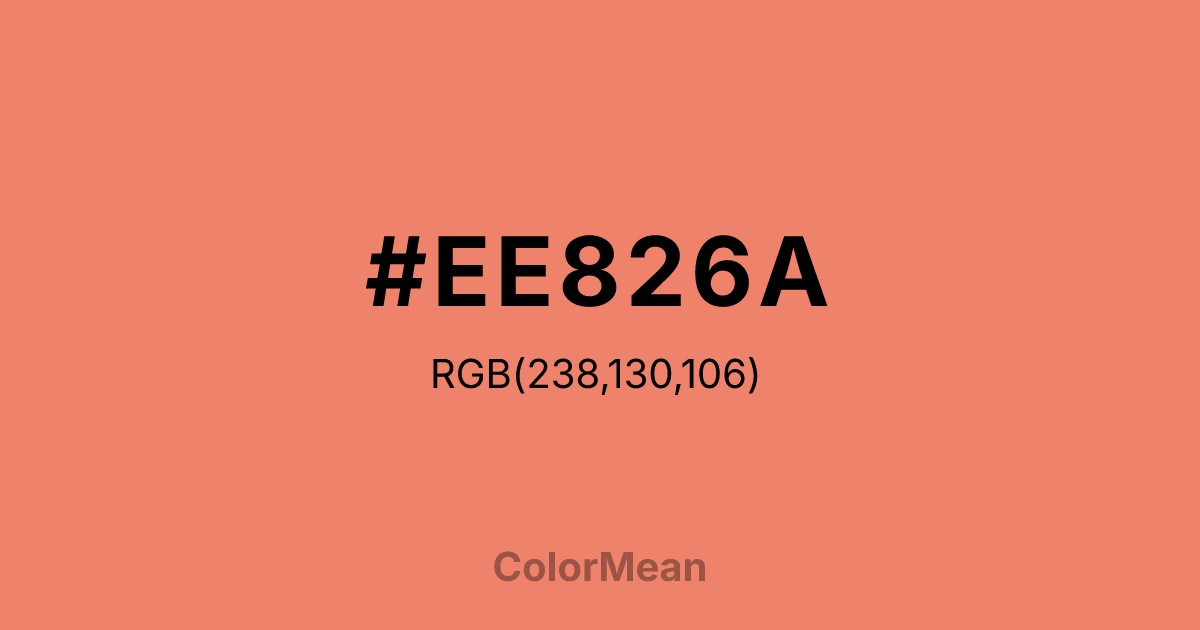 #EE826A color swatch