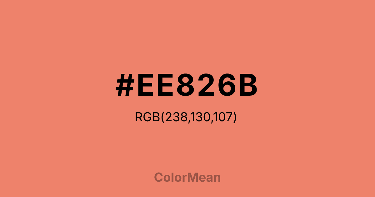 #EE826B color swatch