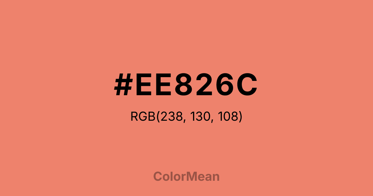 #EE826C color swatch