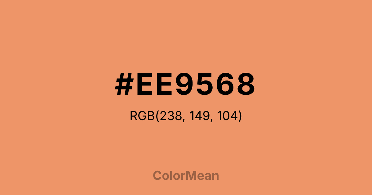 #EE9568 color swatch