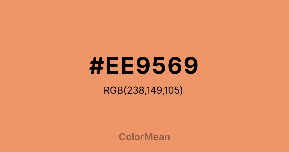 #EE9569 color swatch