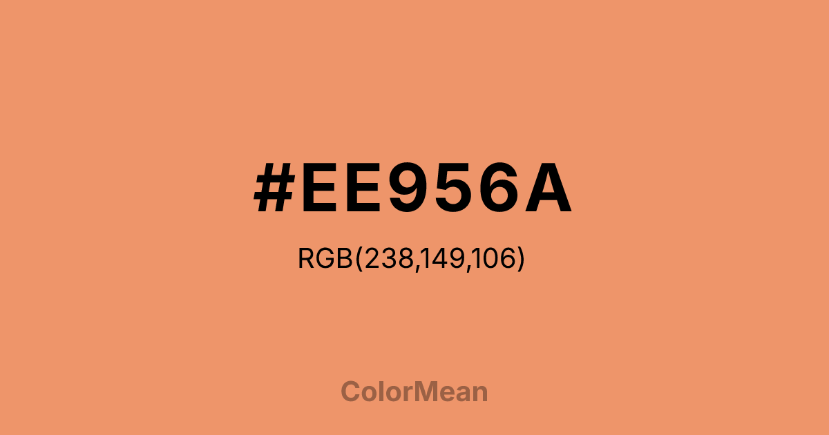 #EE956A color swatch