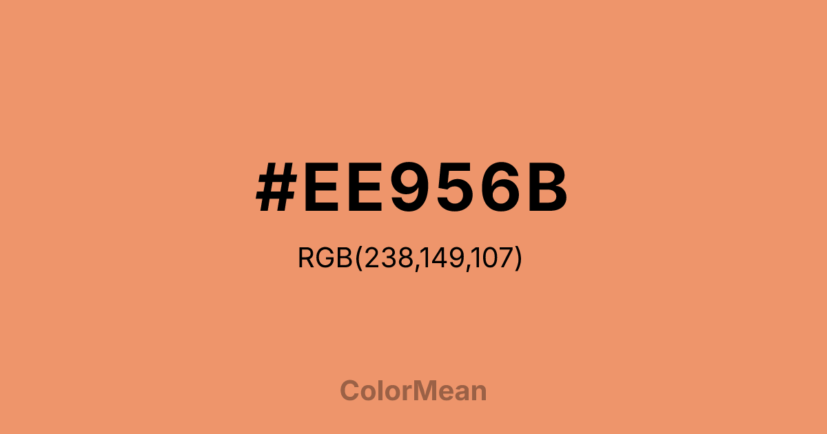 #EE956B color swatch