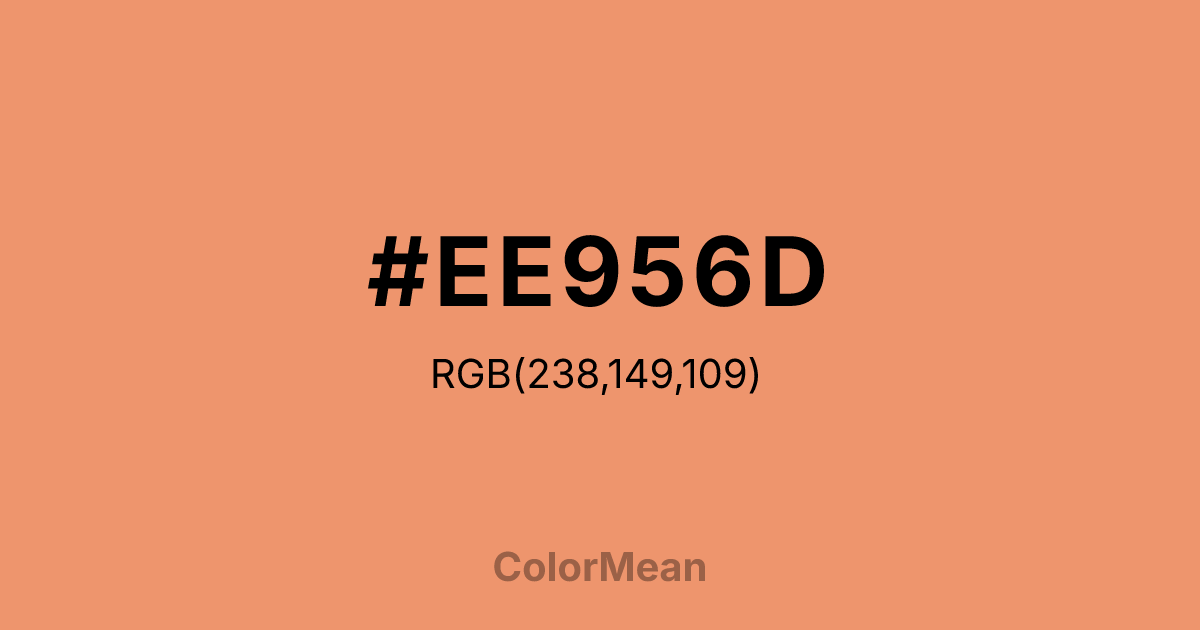 #EE956D color swatch