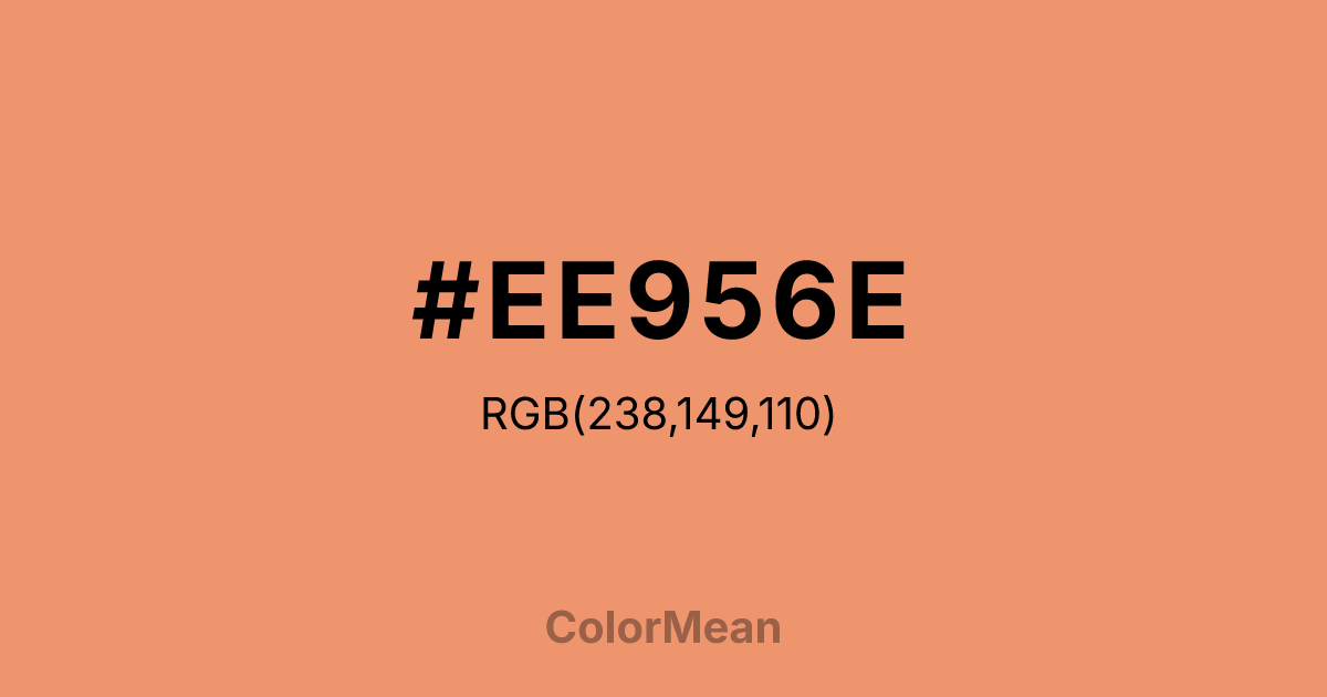 #EE956E color swatch