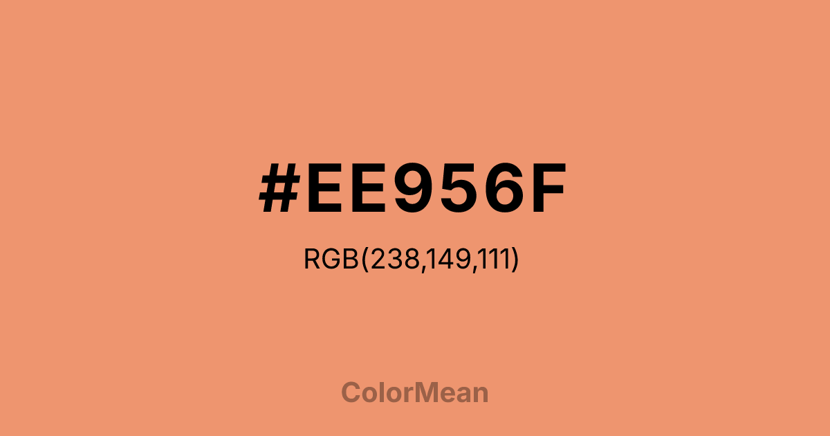 #EE956F color swatch