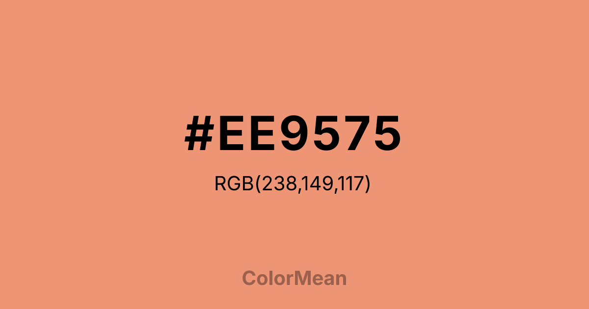 #EE9575 color swatch