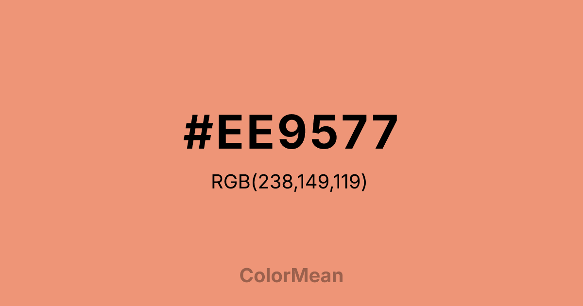 #EE9577 color swatch