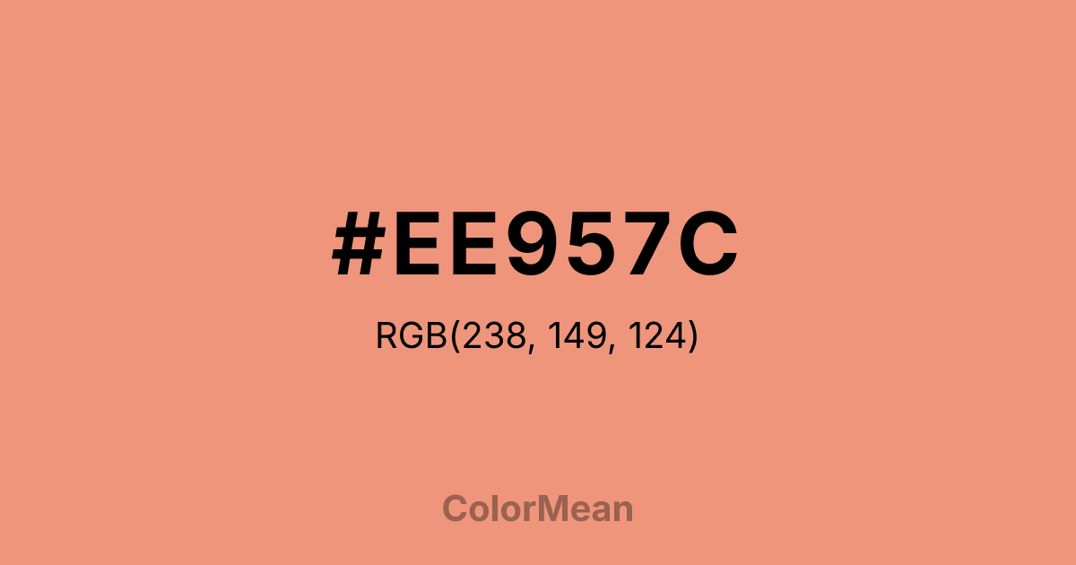 #EE957C color swatch