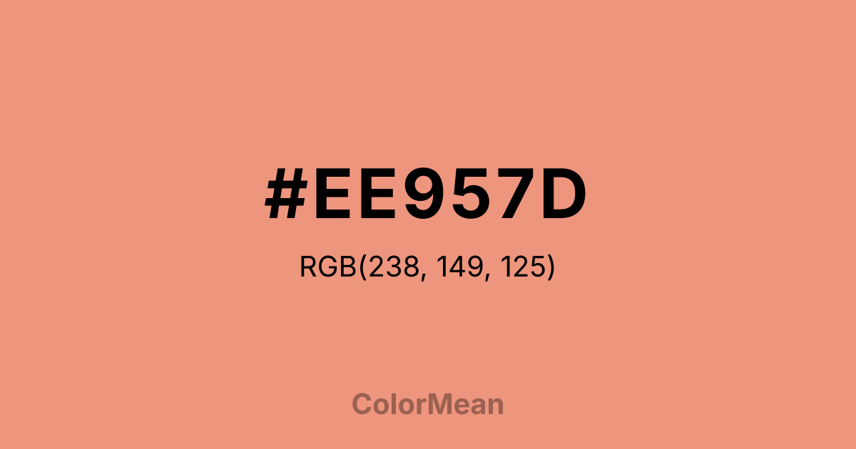 #EE957D color swatch