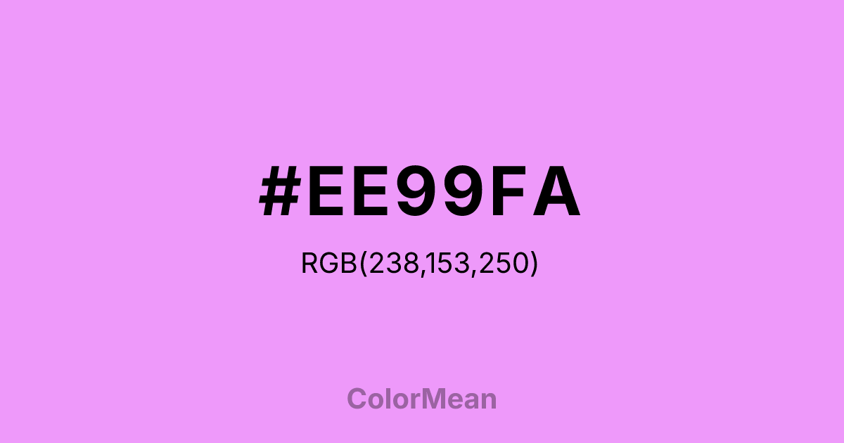 #EE99FA color swatch
