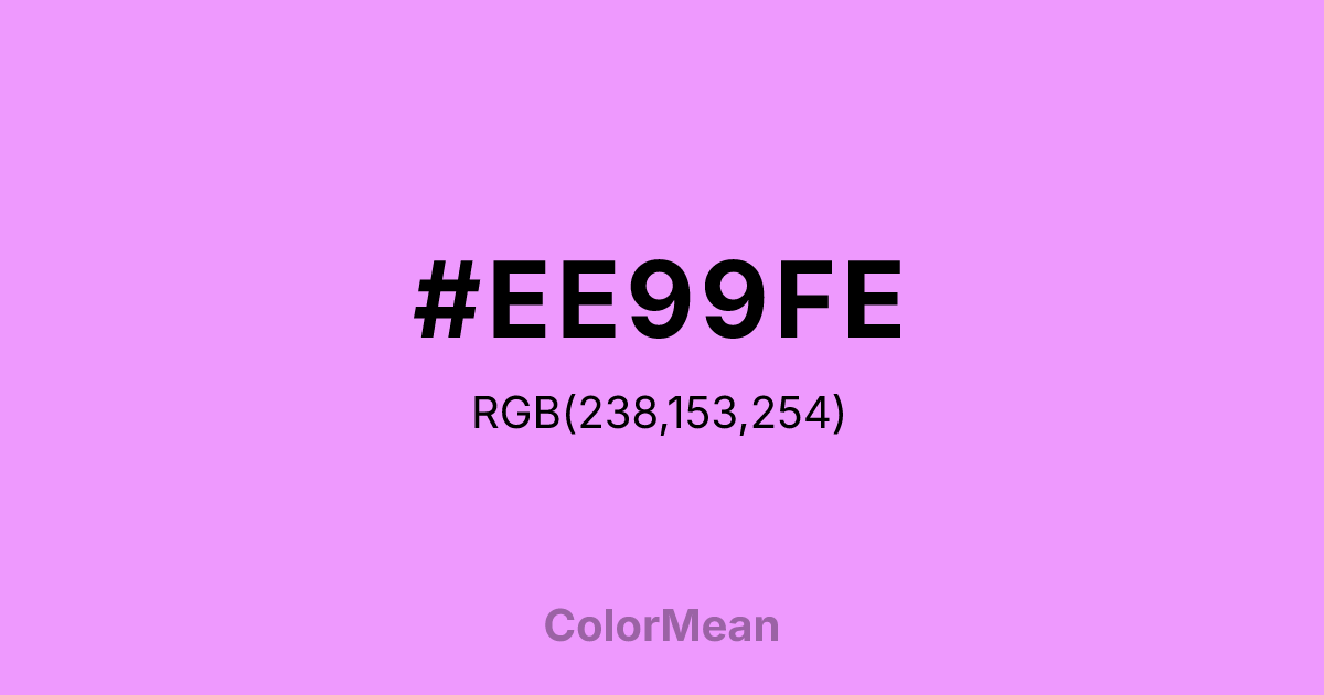 #EE99FE color swatch