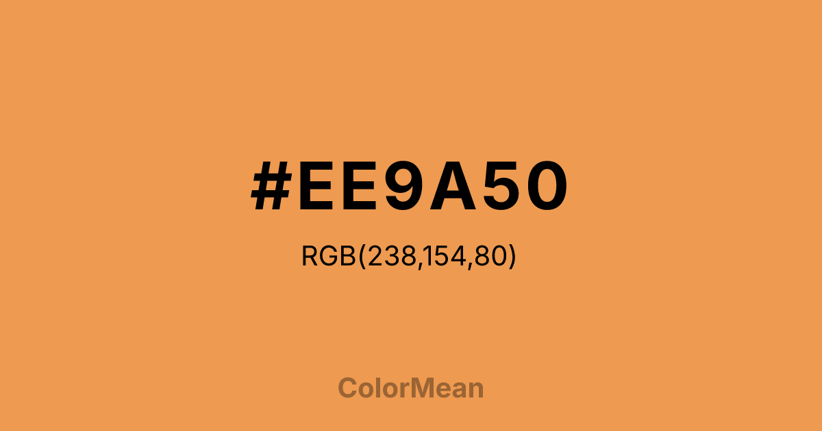 #EE9A50 color swatch
