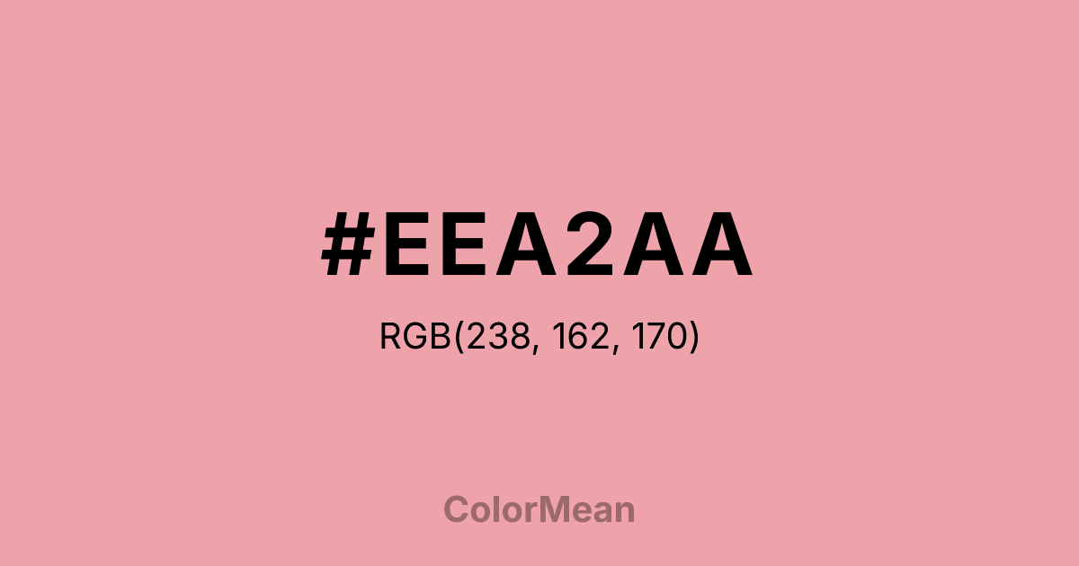 #EEA2AA color swatch