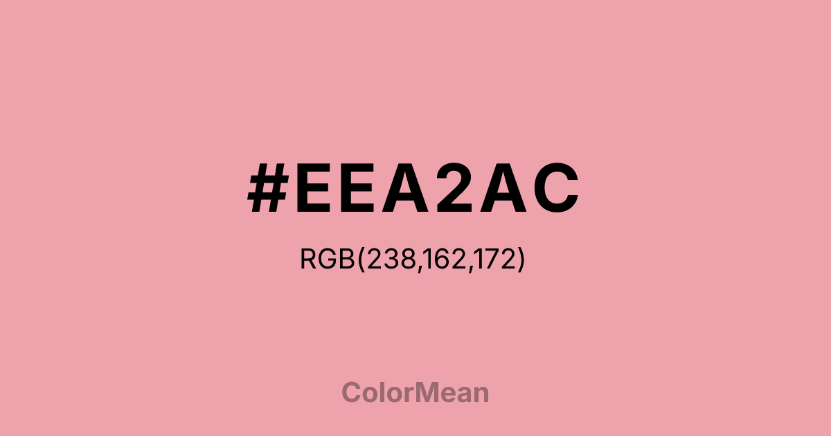 #EEA2AC color swatch