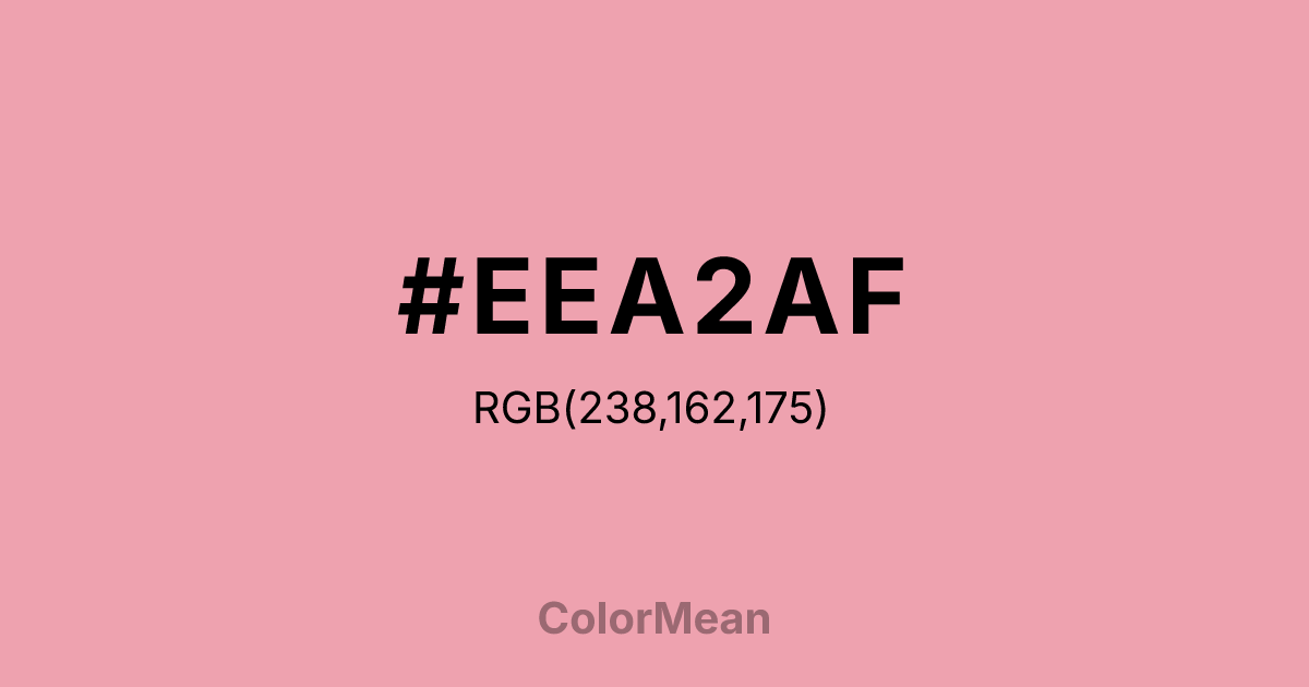 #EEA2AF color swatch