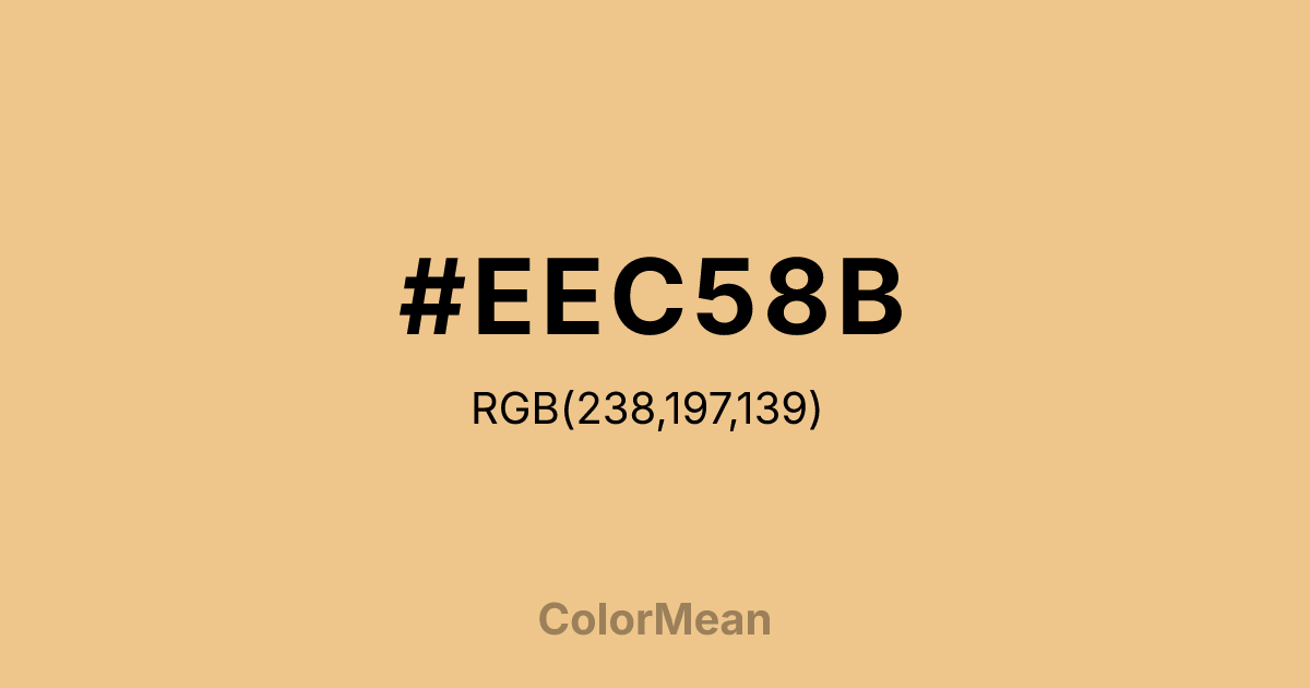 #EEC58B color swatch