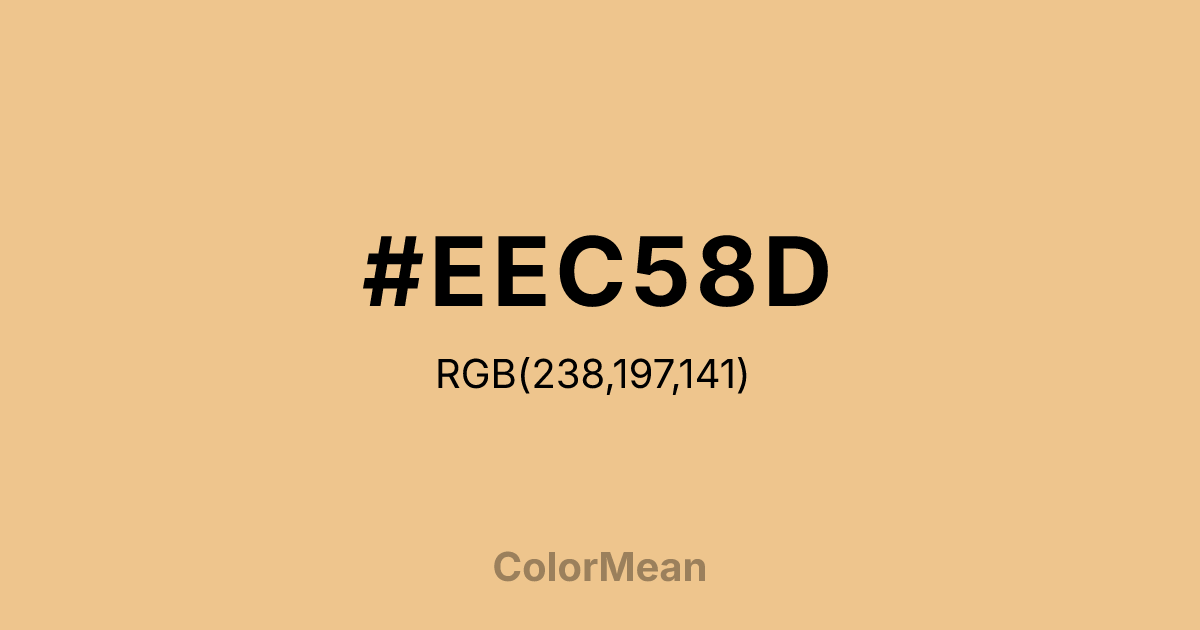 #EEC58D color swatch