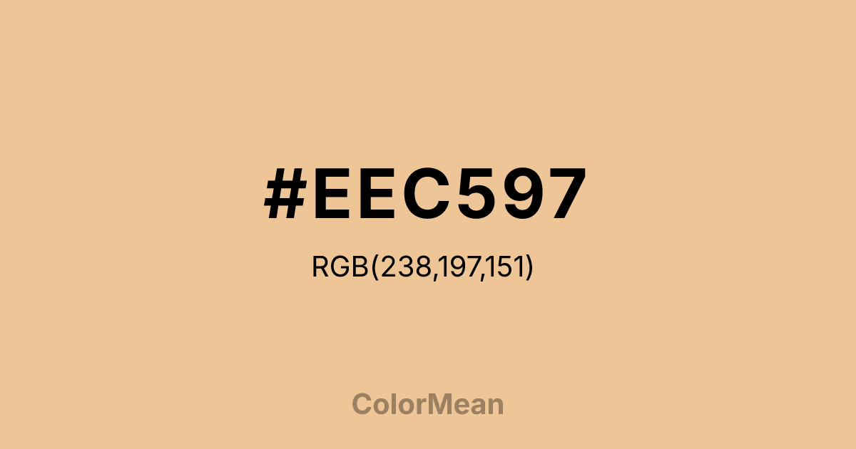 #EEC597 color swatch