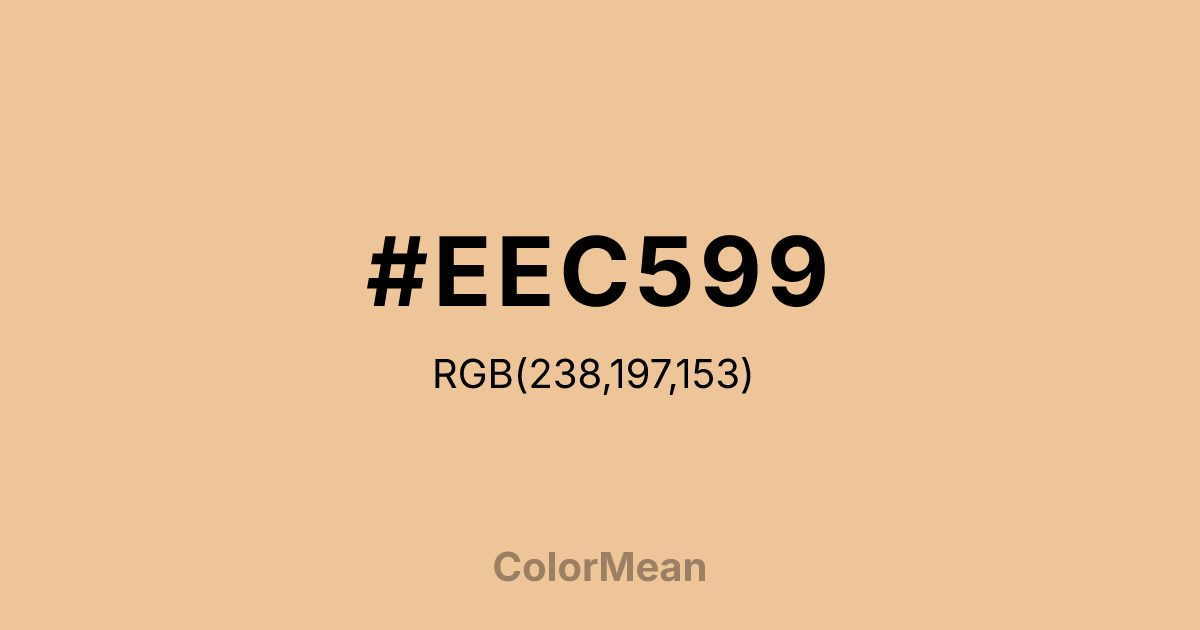 #EEC599 color swatch