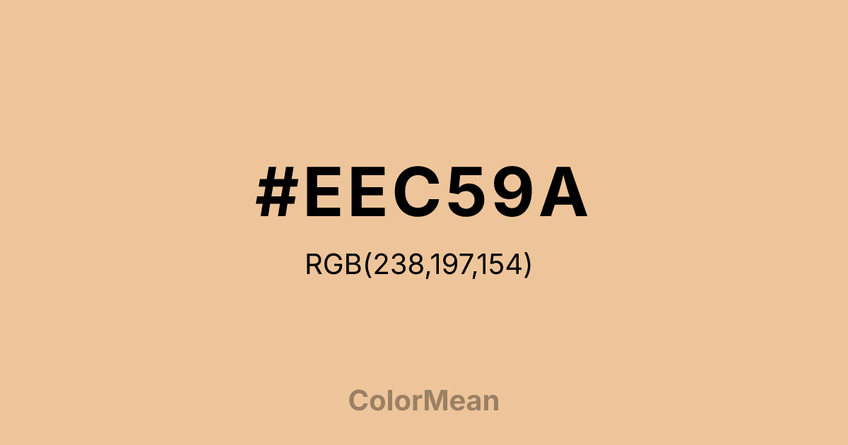 #EEC59A color swatch