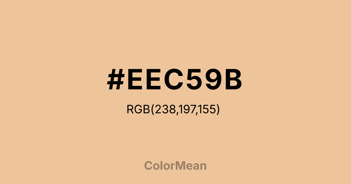 #EEC59B color swatch