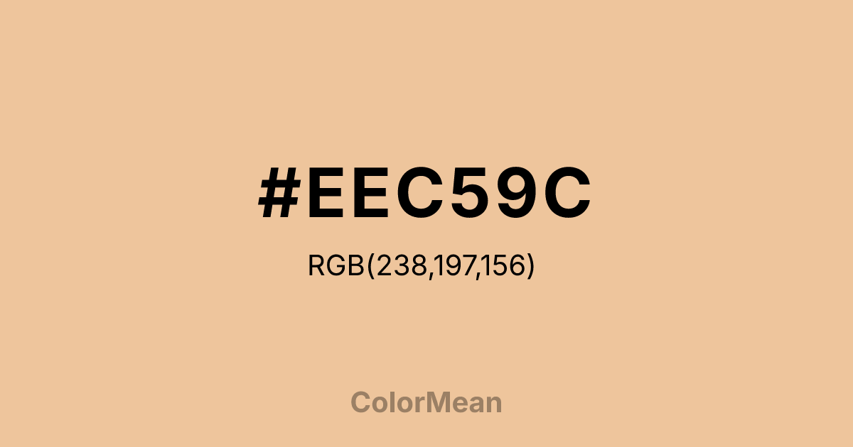 #EEC59C color swatch