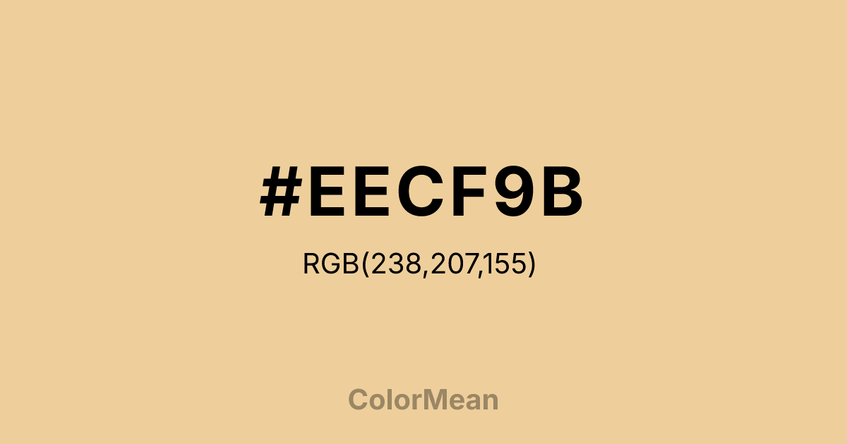 #EECF9B color swatch