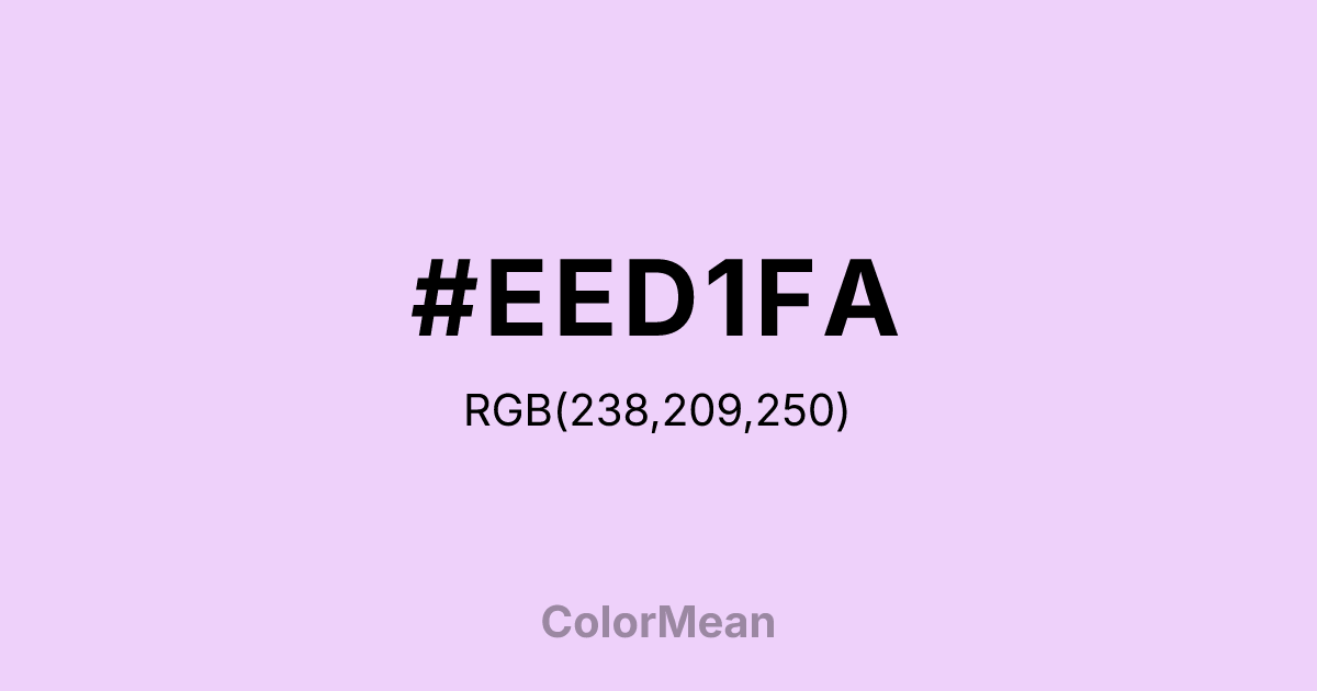 #EED1FA color swatch